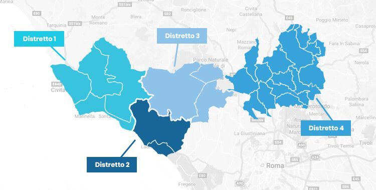 mappa asl civitavecchia