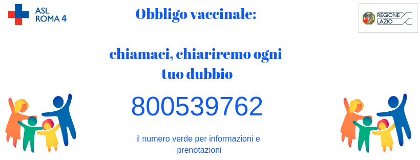 Obbligo vaccinale contattaci pre ogni tuo dubbio al numero 800539762